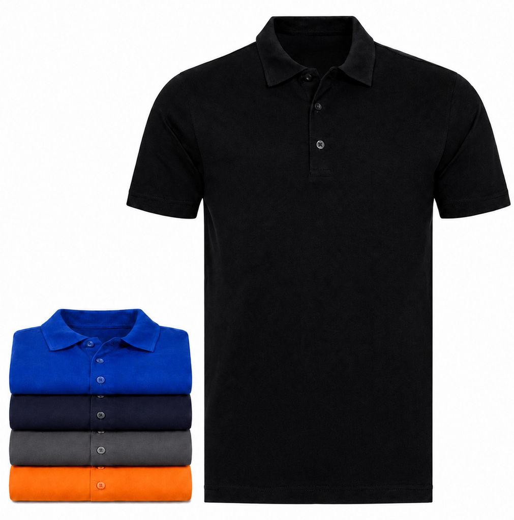 Mivaro Herren Poloshirt 5er Pack - Polo-Kragen mit Produktbild 