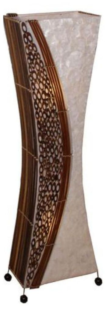 Standaarlamp Wayan, 100 cm, Capiz bamboe, elegante Productafbeelding 