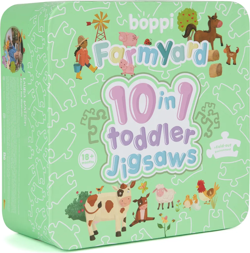 Puzzle Premier Âge 10 Modèles Évolutifs Boppi Thème Ferme et Animaux