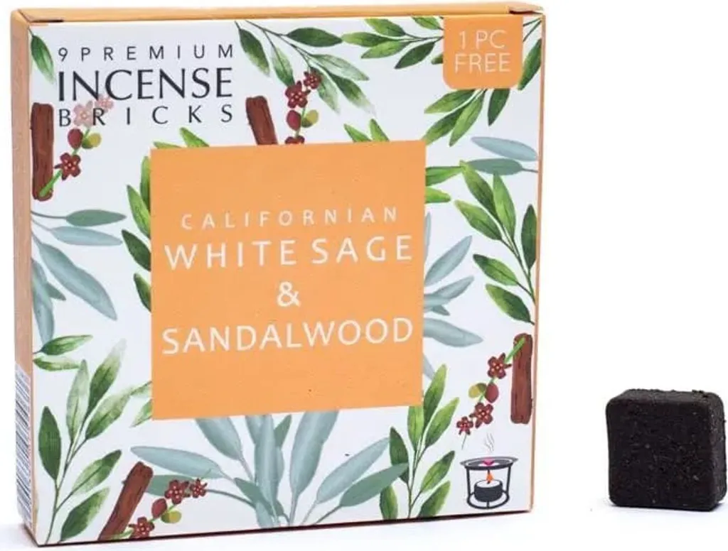 Encens Sauge Blanche & Santal Aromafume pour Méditation et Yoga - 3x40g