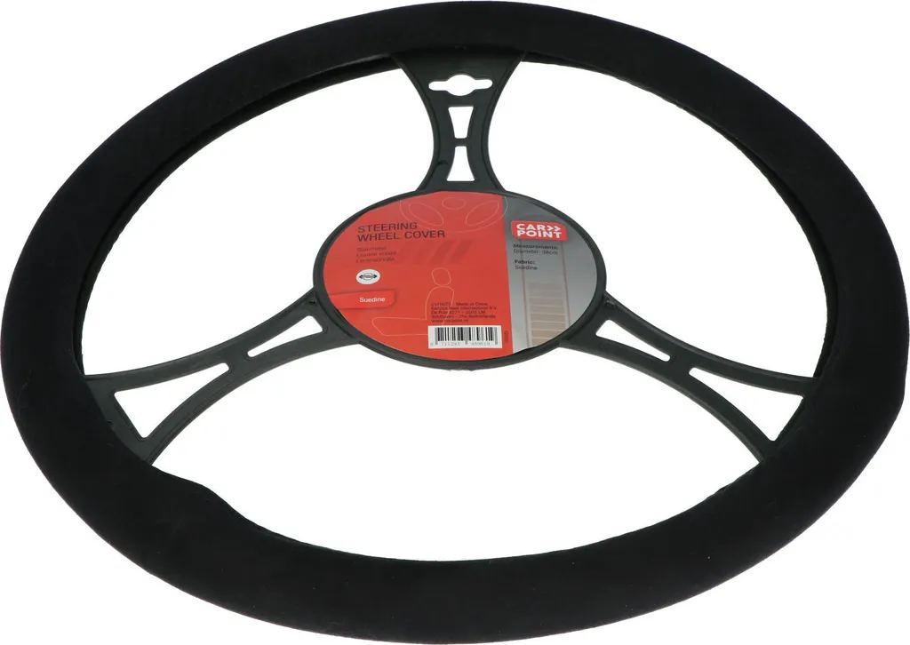 Rivestimento Volante Suedine Nero Carpoint | Qualità Accessori Auto
