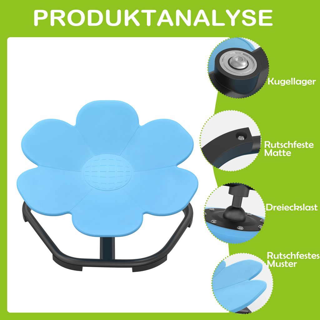 XMTECH dětská otočná židle pro autismus, kolotočová otočná Obrázek produktu 5