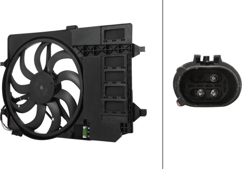 Ventilateur moteur HELLA 12V 192W pour MINI Cooper - Réf 3 pôles