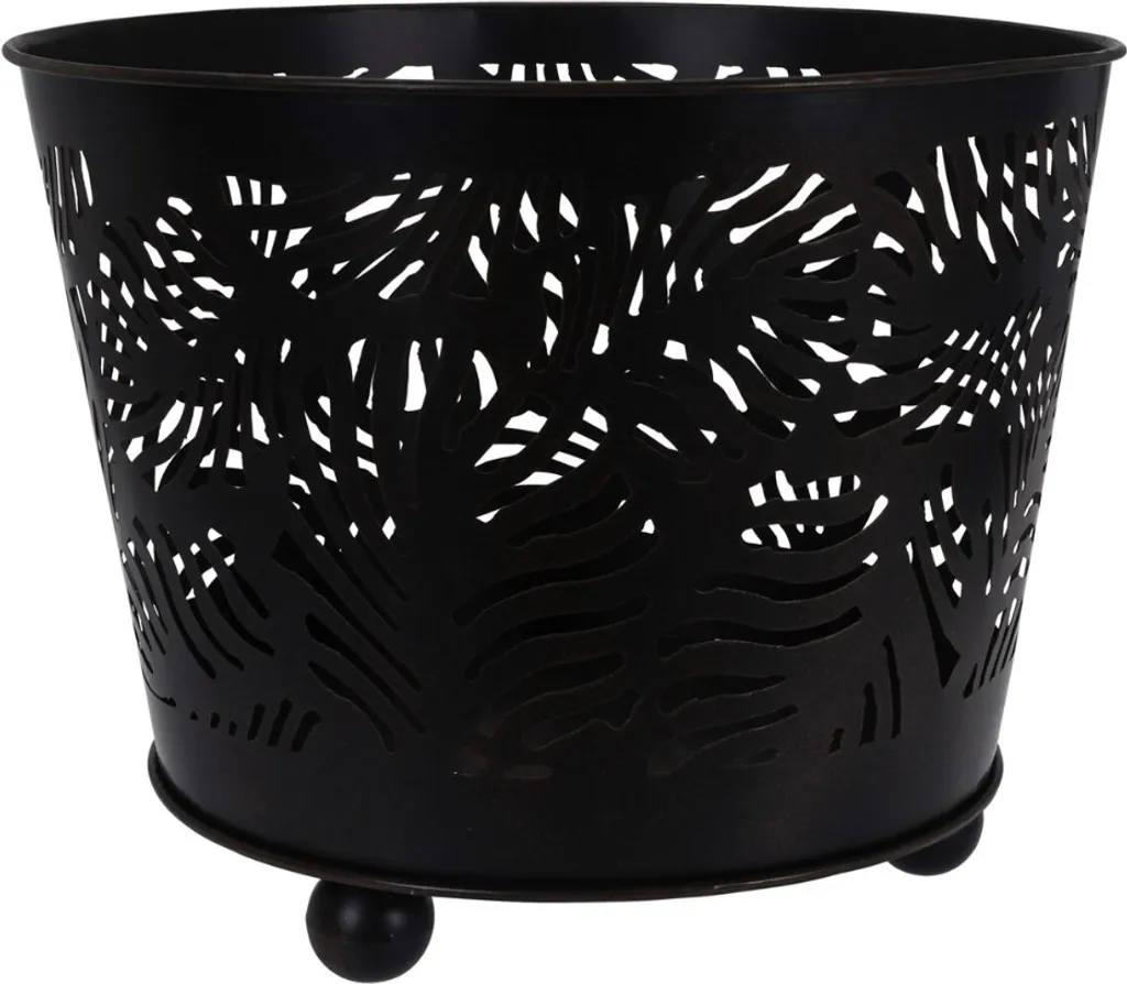 Cheminée d'extérieur pour Soirée Jardin - Brasero Métal Noir 35x45 cm