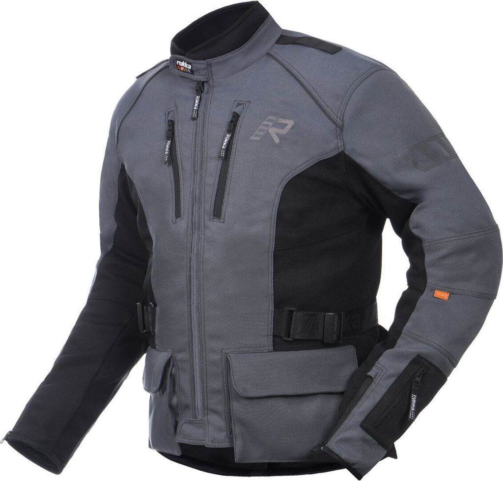 Rukka AirTacama Motorrad Textiljacke, anthrazit/schwarz, 66