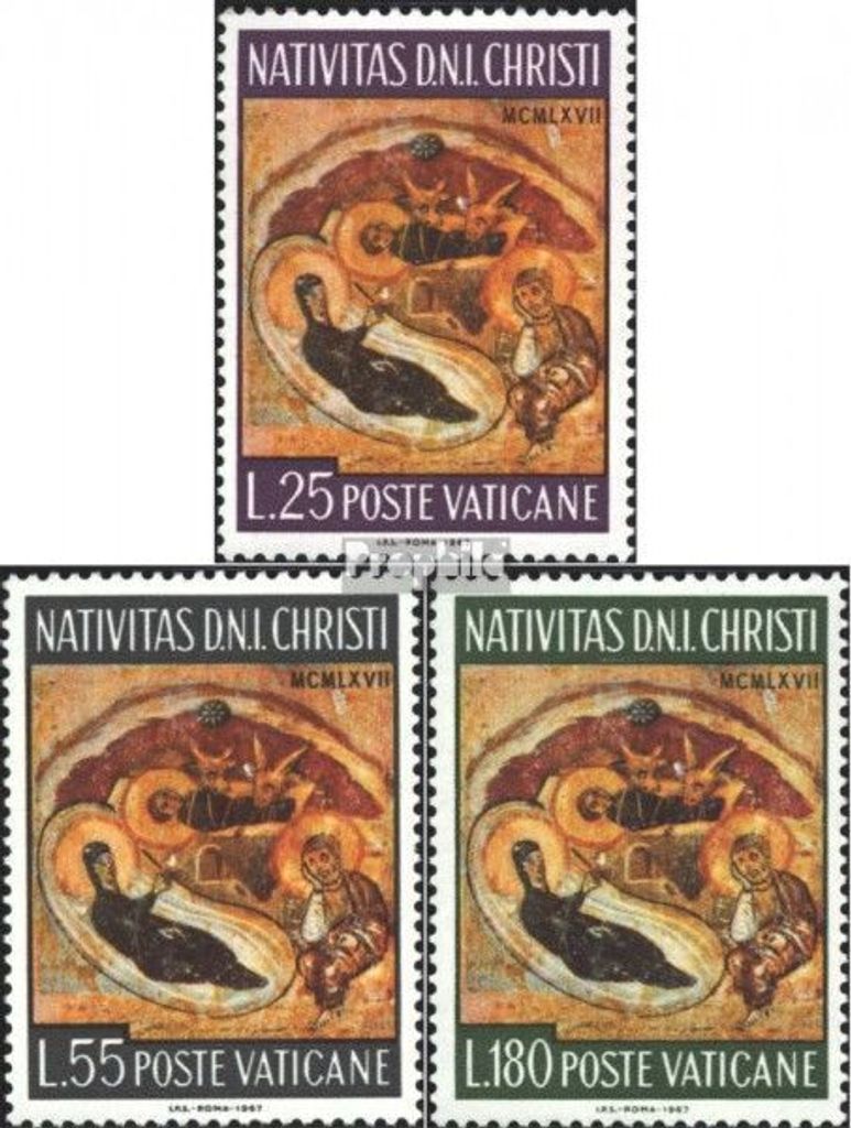Briefmarken Vatikanstadt 1967 Mi 533-535 (kompl.Ausg.) Produktbild 