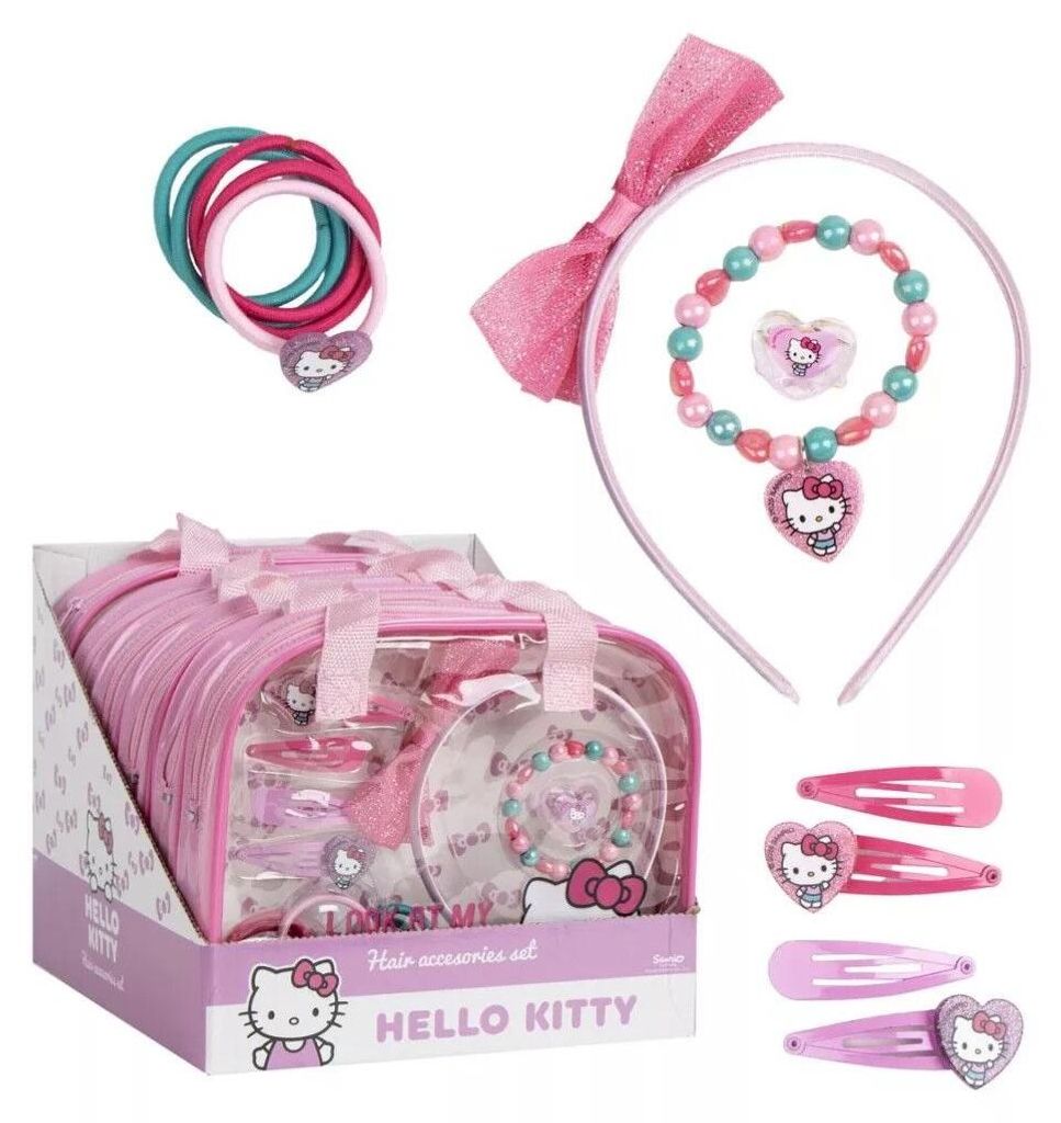 CERDÀ - Oficjalny zestaw akcesoriów kosmetycznych Hello Kitty