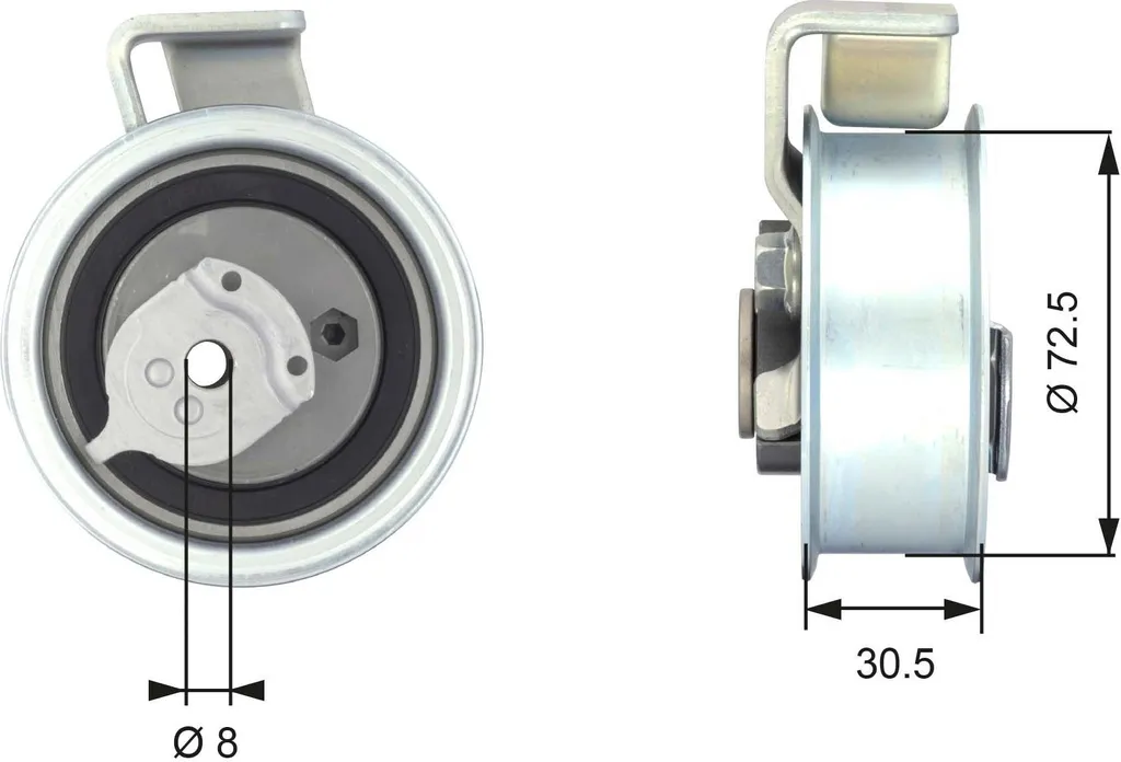 Galet Tendeur de Distribution pour Audi Exeo et Skoda Superb I 1.8T
