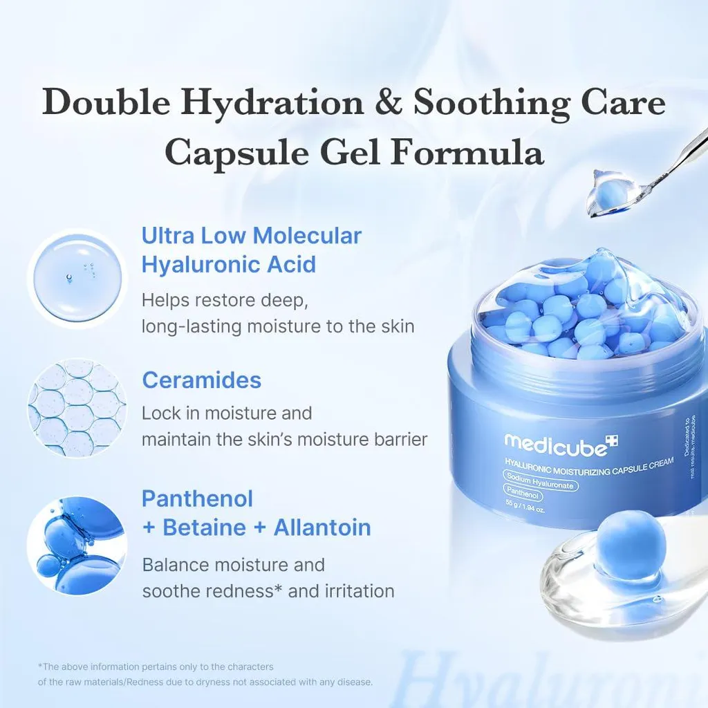 Medicube Hyaluronic Moisturizing Capsule Cream 55g | Idratazione Coreana K-Beauty - 3