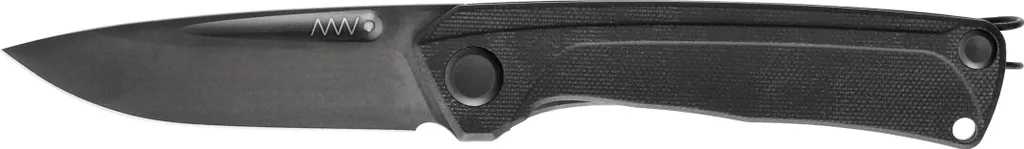 Couteau ANV Z200 noir compact avec manche G10 et clip de port profond