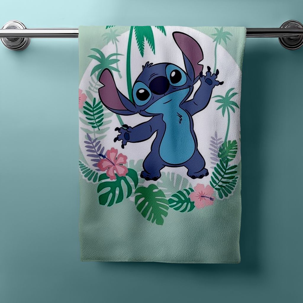 LILO & STITCH Telo doccia Telo mare Telo bagno 70 x 140 cm Immagine del prodotto 