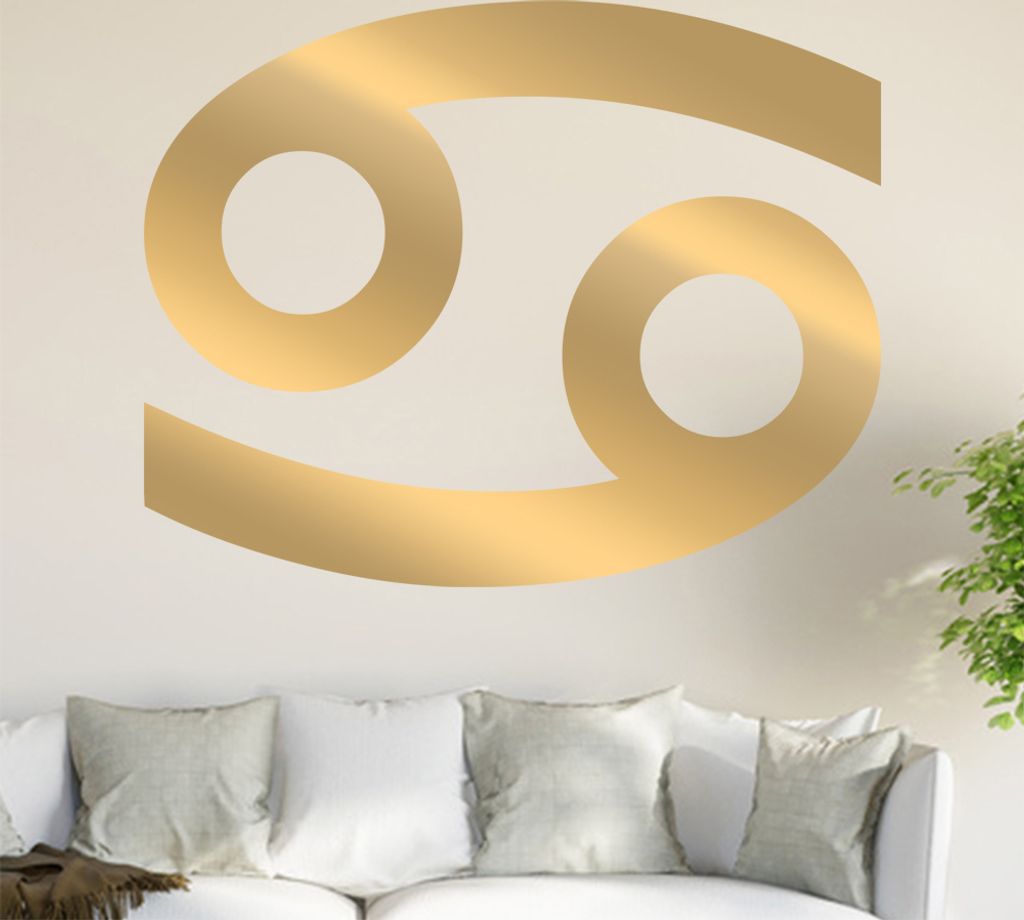 Sternzeichen: Krebs Wandtattoo in 6 Größen - Wandaufkleber Wall Sticker - Dekoration, Küche, Wohnzimmer, Schlafzimmer, Badezimmer