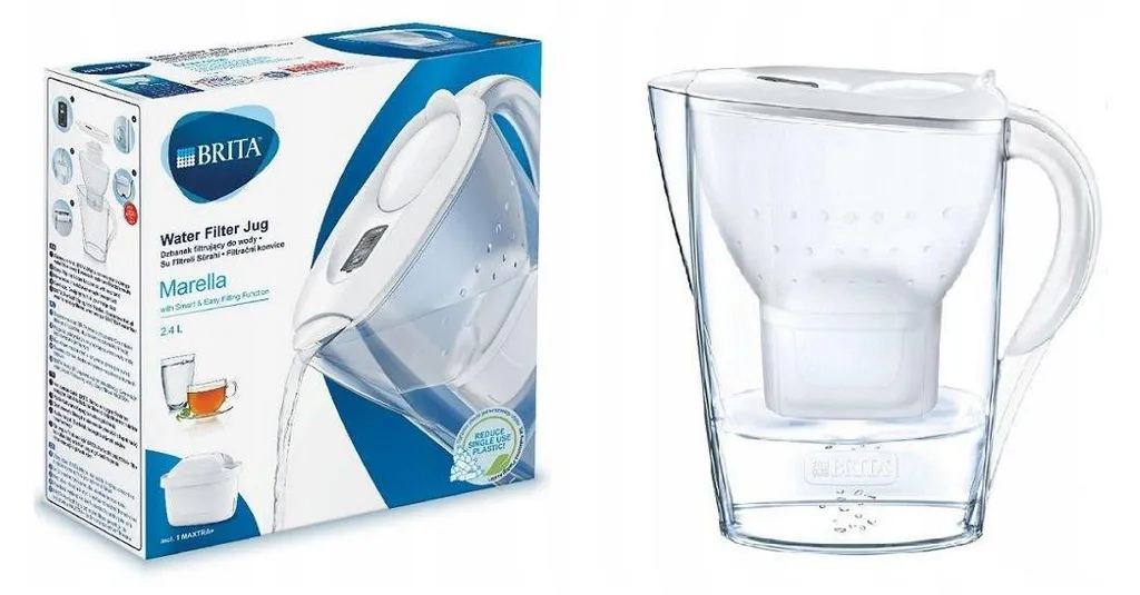 Caraffa Filtrante BRITA Marella + 1 Filtro MAXTRA PRO - 2.4 Litri - 7