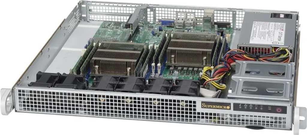 Boîtier Serveur 1U Supermicro CSE-514-505 pour Baie de Stockage Réseau