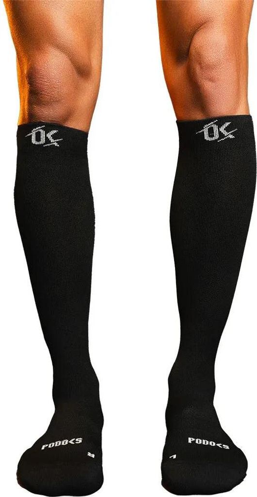 Podoks Confort H6 Tired Legs Lange Socken Schwarz EU 39-41 Herren,Damen Schwarz EU 39-41