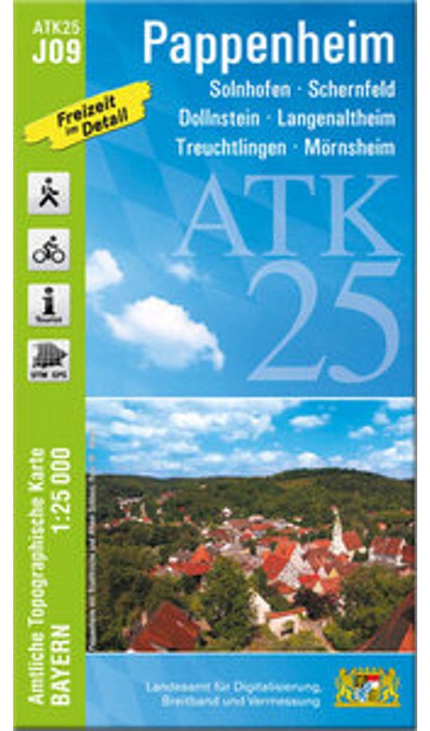 ATK25-J09 Pappenheim (Amtliche Topographische Karte 1:25000)
