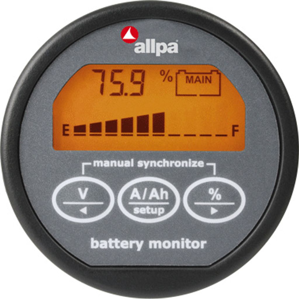 Allpa E-Xpert Lite Präzisionsbatteriemonitor, 0-35v, Ladestrom 0-100a, Entladestrom 100-999a