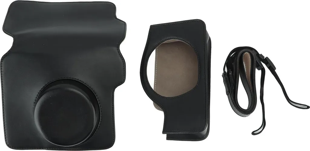 Custodia Protettiva Vintage per Fujifilm Wide 300 PU Nero Elegante