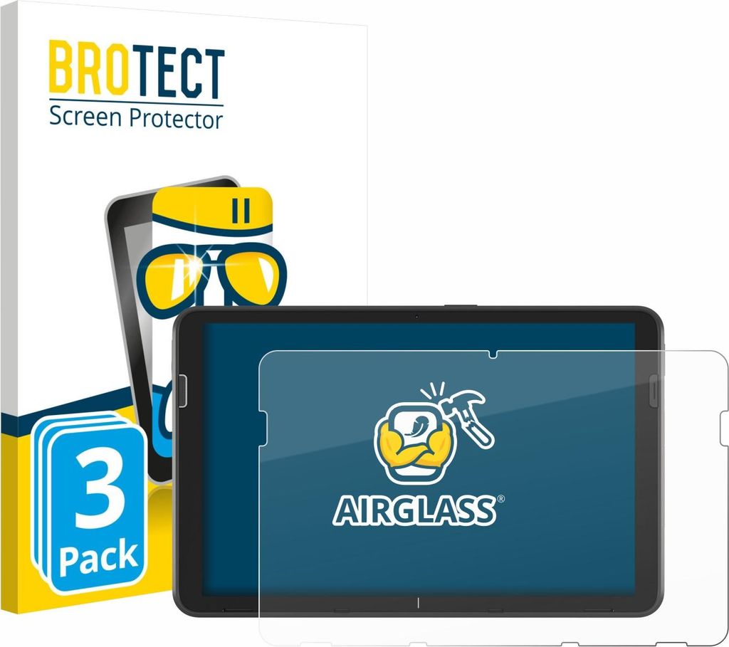 3x BROTECT Schutzglas für Zebra ET401 10.1" Schutzfolie Panzer Folie Glas Display Schutz klar