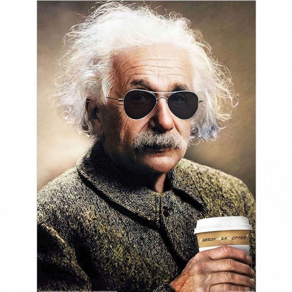 Ada Ingram - bedruckt "E=Mcoffee" PM10615 (40 cm x 0,12 cm x 30 cm) (Bunt)