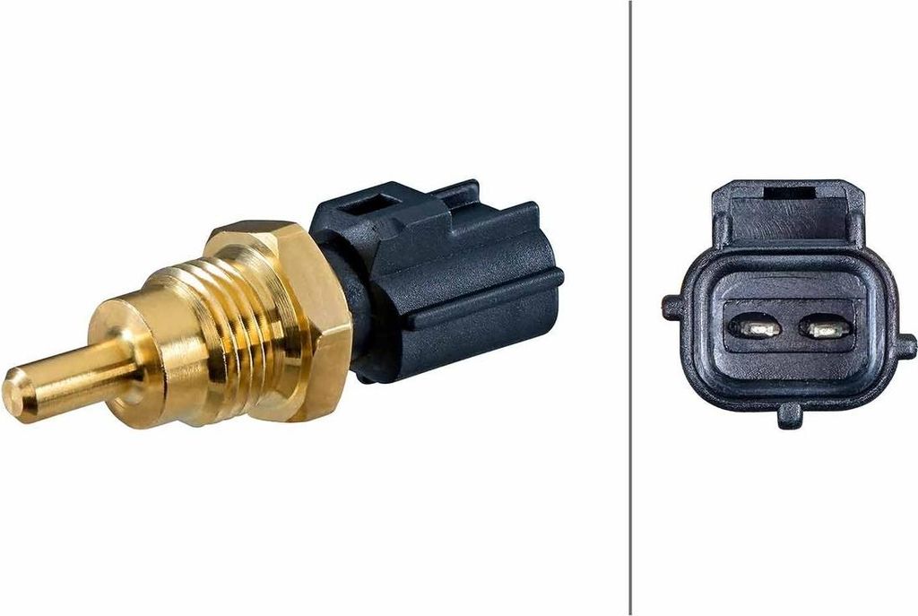 Sensor Kühlmitteltemperatur geschraubt 2-polig HELLA für u.a. MITSUBISHI PAJERO