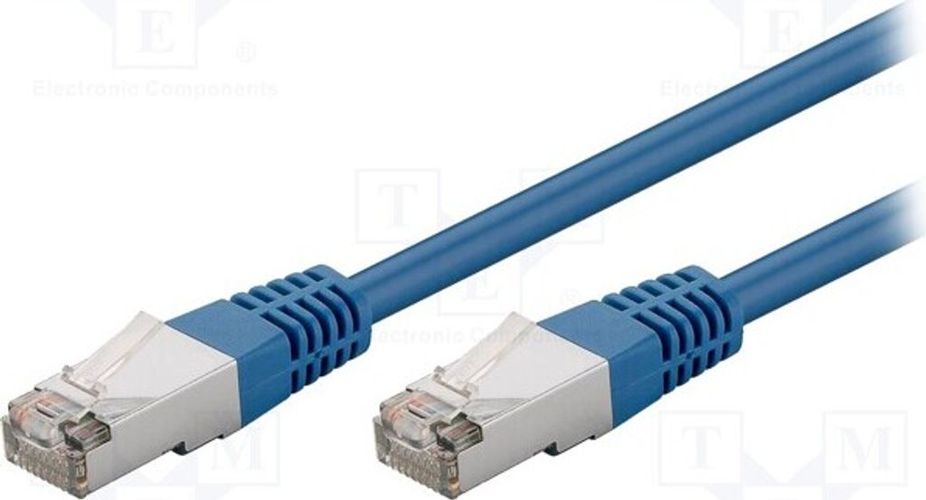 1x 1m blau 5e PVC 2 73072 RJ45-Kabel
