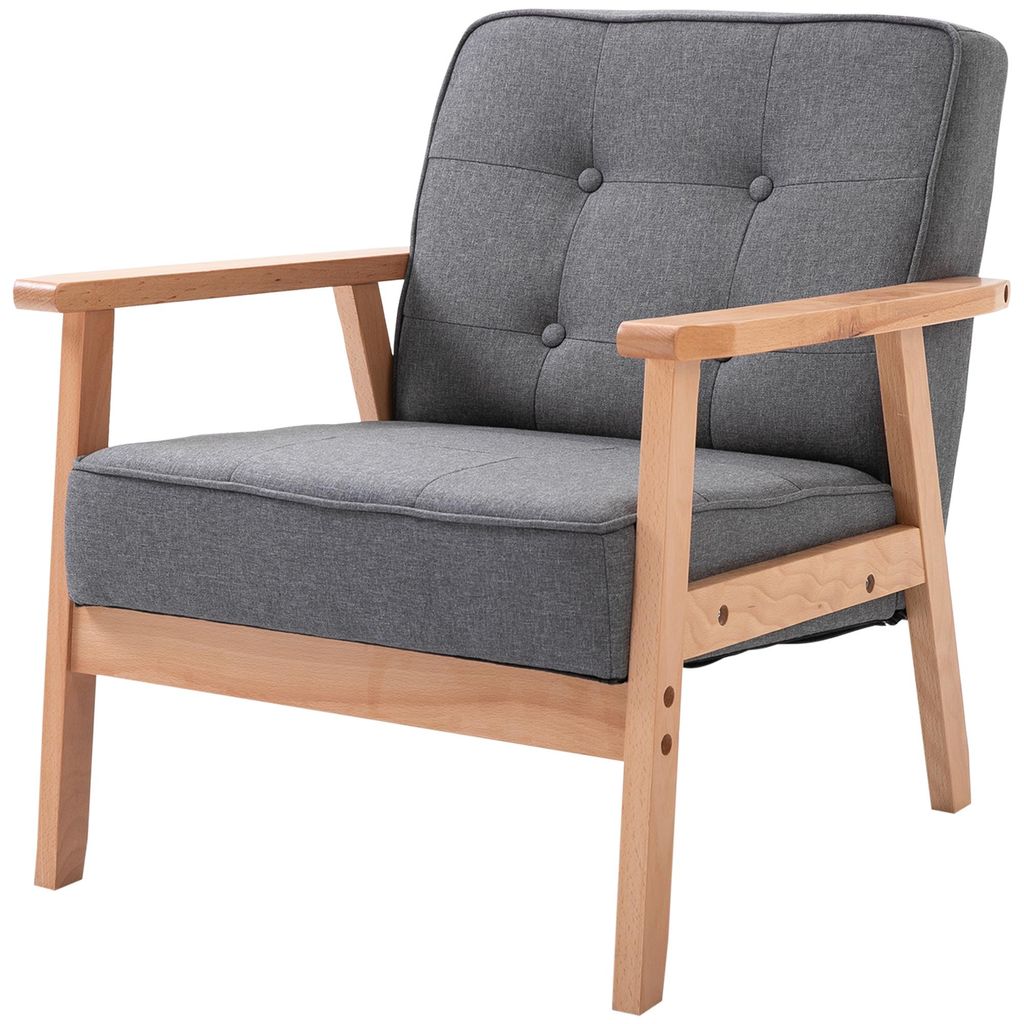 HOMCOM Einzelsofa Loungesessel Relaxstuhl Polsterstuhl Produktbild 