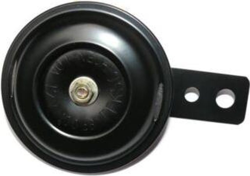 Universal Motorrad Hupe schwarz 12V Ø 7 cm für Honda Suzuki Produktbild 