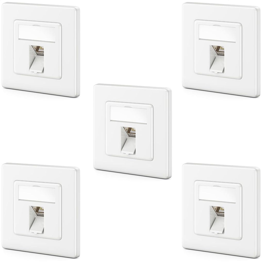 deleyCON CAT8 Netzwerkdose Unterputz RJ45 Keystone 40 Gbps, Produktbild 