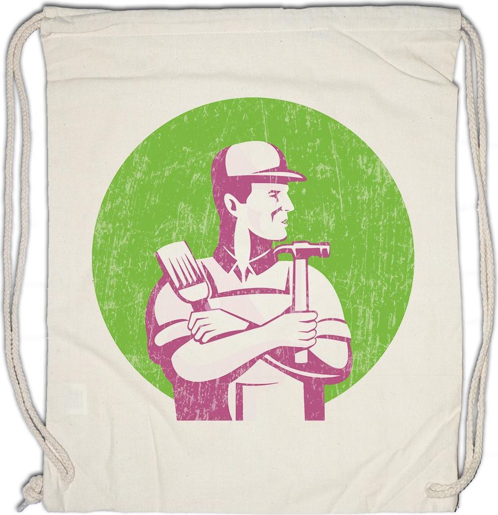 Urban Backwoods Handyman IV, Turnbeutel, Farbe: Beige