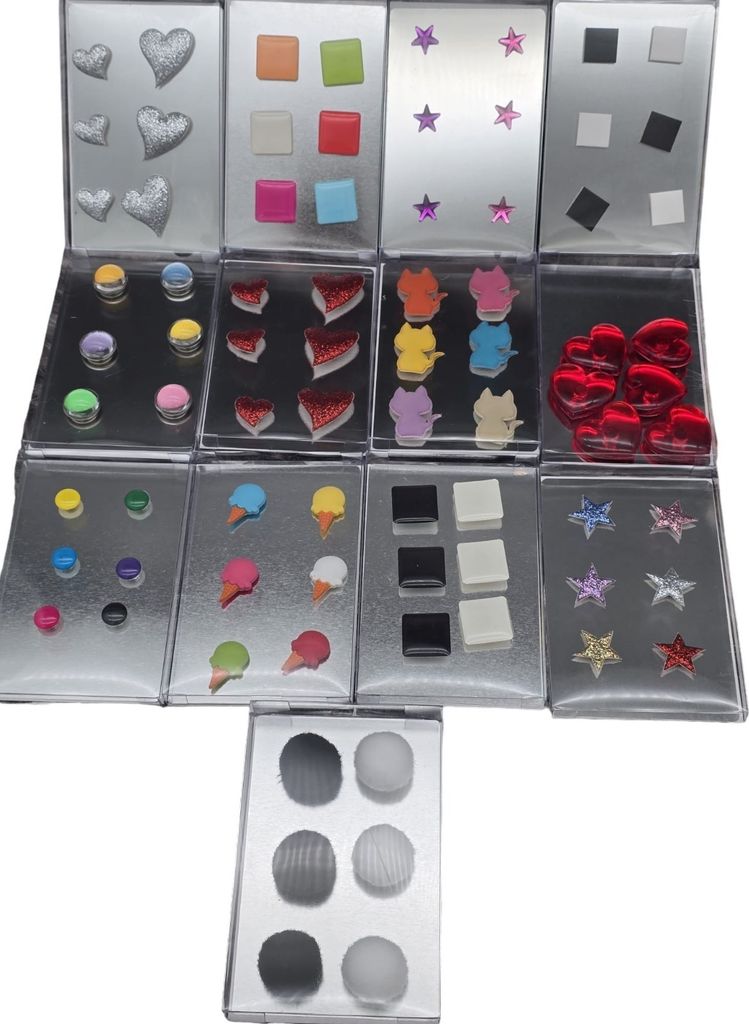 6 Magnete KATZEN farblich sortiert