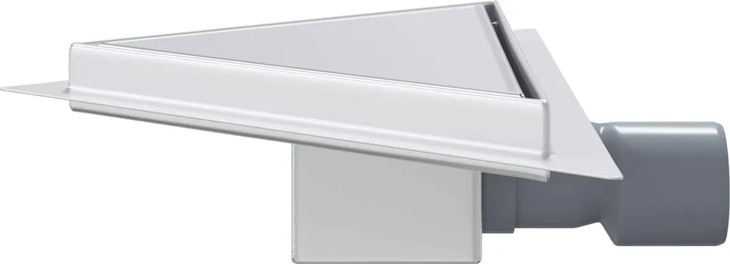 Siphon de douche d'angle pour drainage efficace et sol carrelé 32cm - 5