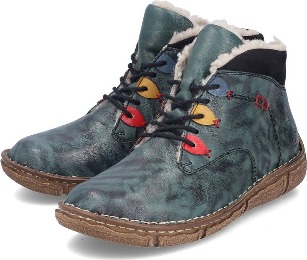 Rieker Damen Schnürschuh 39148-38, 39148-39, 39148-40, 39148-42 RIE-Z3724 grün 42