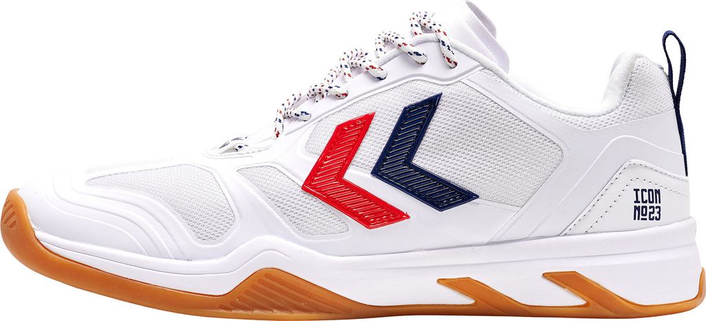 Hummel URUZ 2.0 ICON NO23 Hallenschuhe Herren weiß blau rot Gr 37