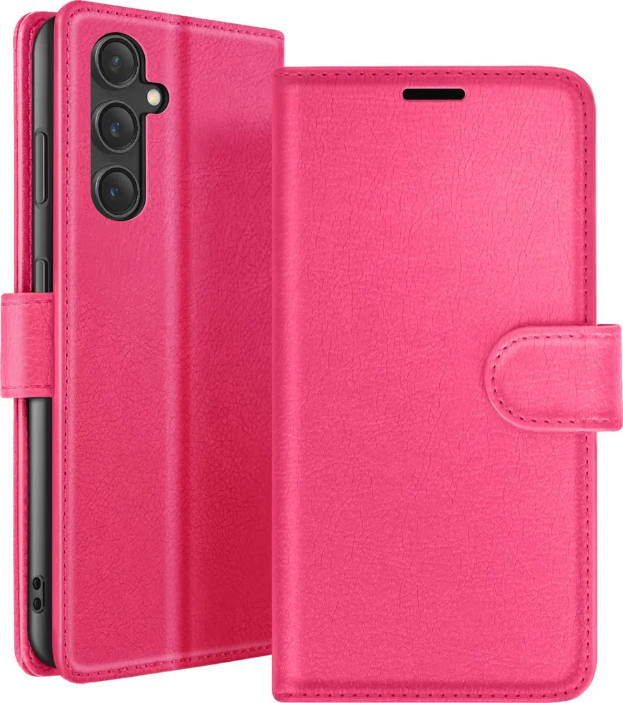 Cover Zanaé Galaxy S23 FE con Anello Magnetico Rosso Fucsia Fashion
