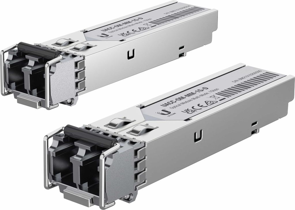 Ubiquiti SFP Optical Module Multi-Mode, 1Gbps, 2-pack