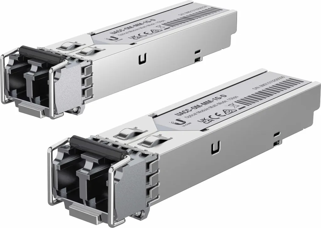 Ubiquiti UACC-OM-MM-1G-D-2 Ubiquiti SFP Optical Module Multi-Mode, 1Gbps, 2-pack