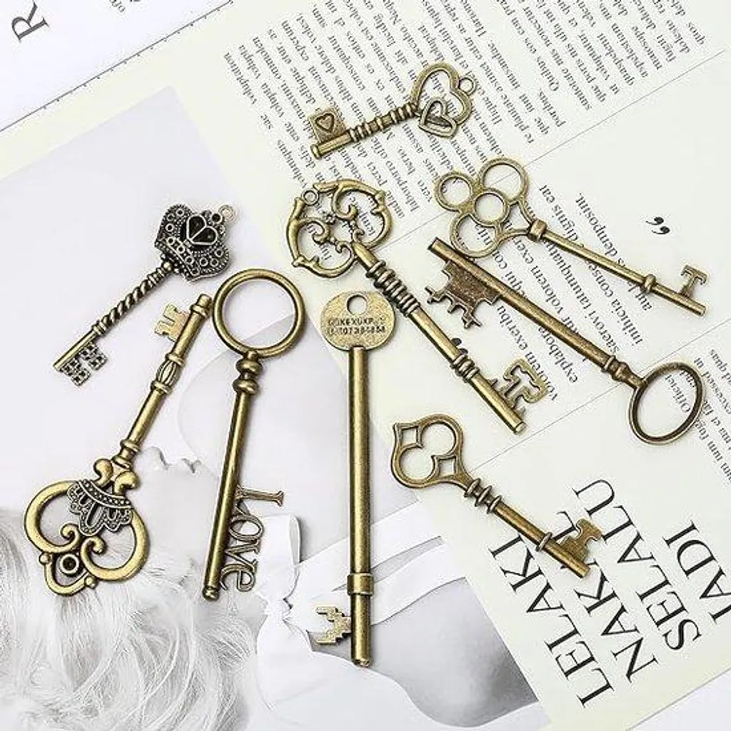 Porte-clés décoratifs robustes lot de 18 pièces avec anneaux renforcés