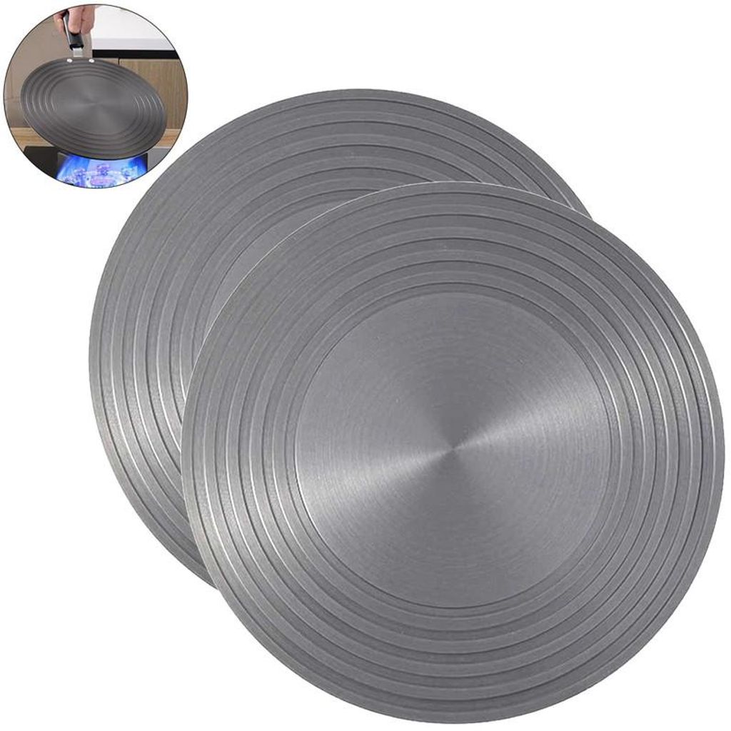 2 Stück Wärmeleitplatte für Gasherd 20 und 24 cm Produktbild 