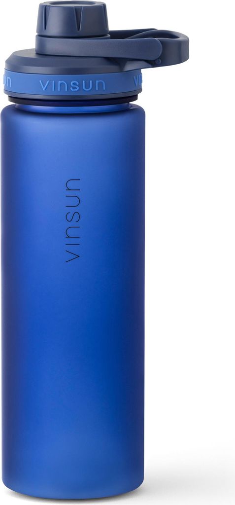Trinkflasche 750ml Sport Flasche Wasser BPA frei Kohlensäure geeignet Vinsun