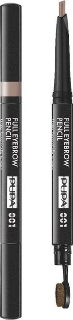 Pupa, Full, Paraben-Free, Definer, Double-Ended, Augenbrauencreme Stift & Pinsel 2-In-1, 001, Blond, 0,2 g