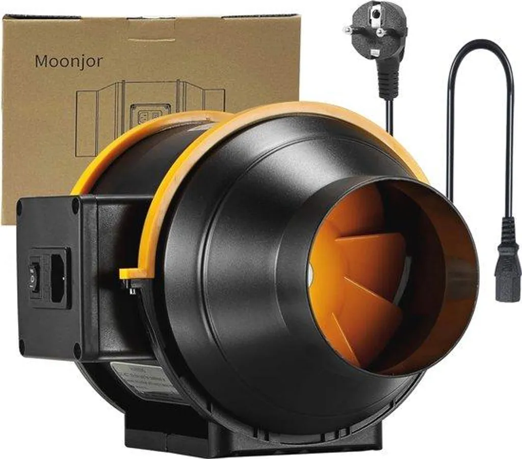Extracteur 125 mm pour salle de bains et bureau à débit réglable