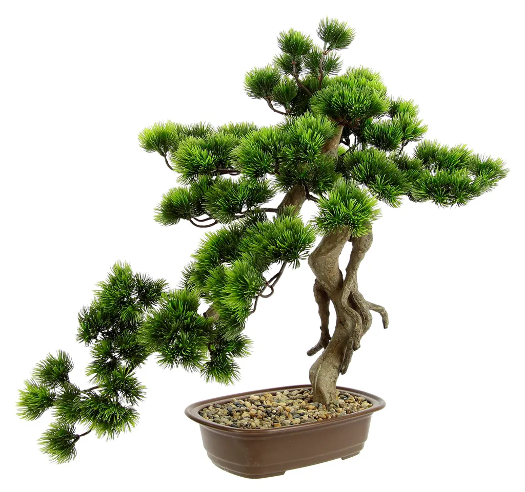 Décoration Jardin Zen Intérieur : Grand Bonsaï Artificiel en Pot Noir