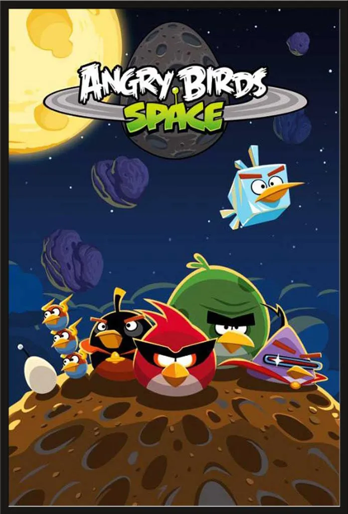 Décoration murale Angry Birds : affiche protégée sous cadre Shinsuke pro