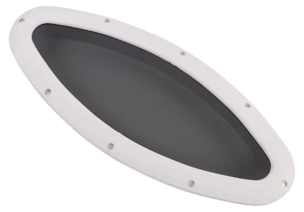 Fenêtre de bateau ovale 465 x 200 mm hublot de pont anti-UV blanc