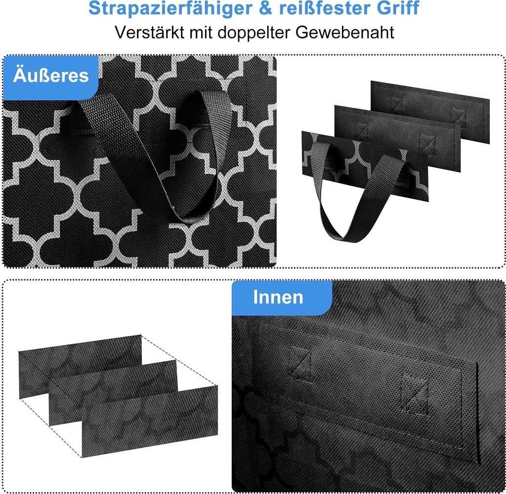 3 Stück Aufbewahrungstasche Faltbarer Aufbewahrungsbox Produktbild 7