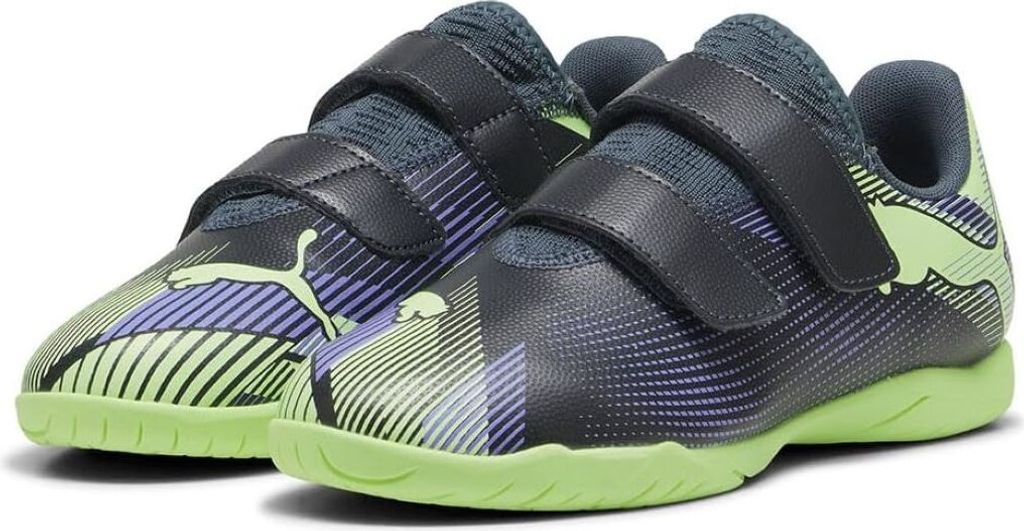 Puma Future 7 Play IT Jugend Fußballschuhe Kinder grau skies elektro purple fizzy apple weiß Gr 29