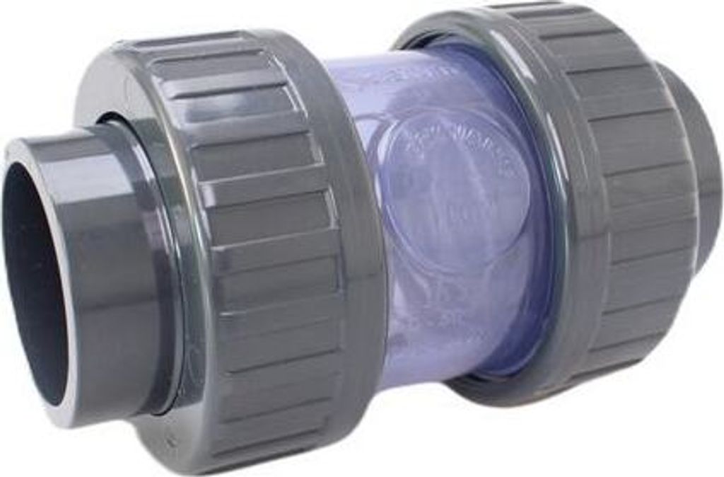 PLK PVC Konisches Rückschlagventil 50 mm - transparent
