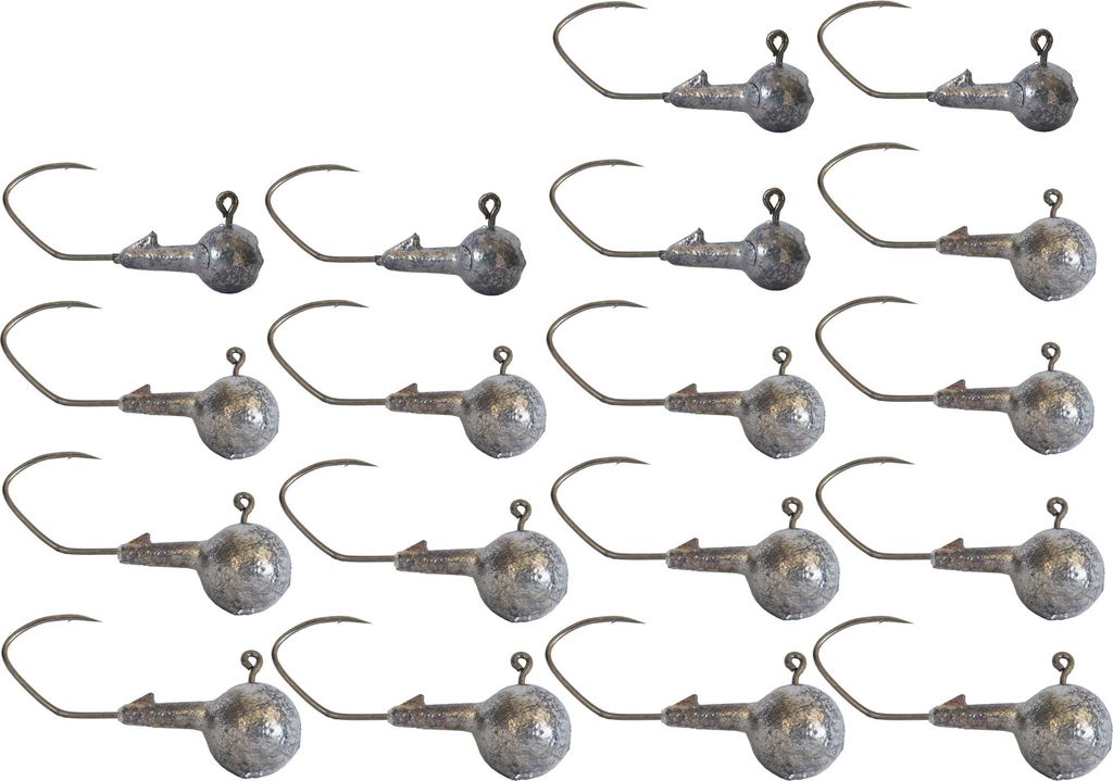 18 Predax Fishing MSM Bleiköpfe Gr. 2/0 - Jighaken Set