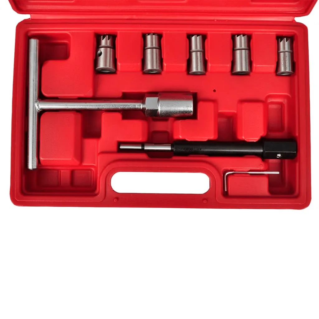 Mallette de nettoyage pour injecteur diesel 7 outils de maintenance auto